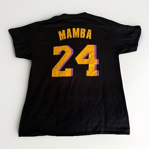 God Is Dope Mamba 24 Kobe Lakers Black Shirt Men's Size Large Short Sleeve - Picture 1 of 3